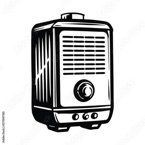 Black and white boiler appliance water heater home