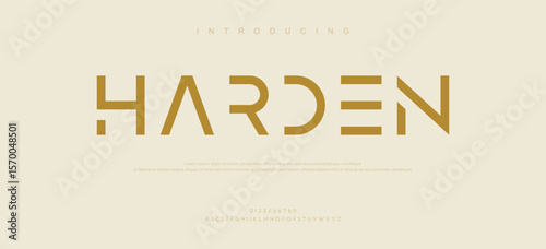 Harden modern creative minimal alphabet small letter logo design
