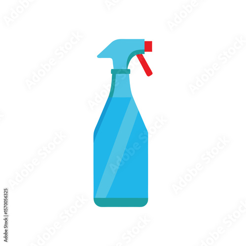 a colorful glass cleaner vector art illustration
