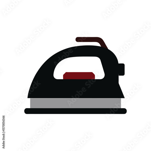 A colorful iron vector art illustration