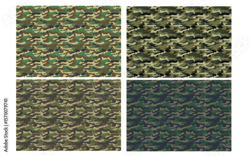 Camo Forest Background. Military Textile and Hunting Print Texture. army print, fashionable design for protective workwear