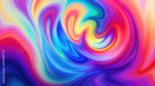 Wallpaper Mural Vibrant Swirling Color Abstract A Mesmerizing Visual Experience Torontodigital.ca