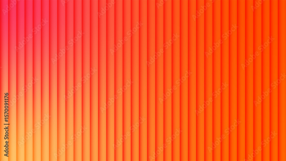 Obraz premium Vibrant gradient of vertical stripes in warm red orange and yellow hues