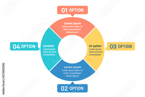 Modern templates are available for creating infographics with vector circle chart designs