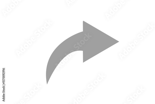 Free Download grey arrow isolated on white - GFXLoad