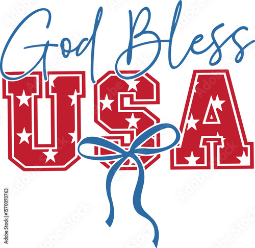 God Bless America SVG, God Bless America Coquette SVG , Retro America  SVG , Memorial Day SVG 