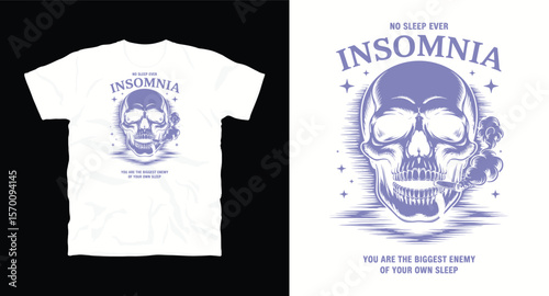 Skull typography vector graphics urban t-shirt design. Streetwear vector illustration for t-shirt and poster, Scary graphic apparel and clothing design,t-shirt design, Skull head 
