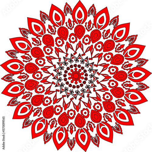 red round ornament