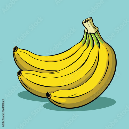 A bunch of yellow bananas are grouped together