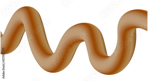 Blend Flowing 3D Brown Abstract Design Background Art Vector Illustration
