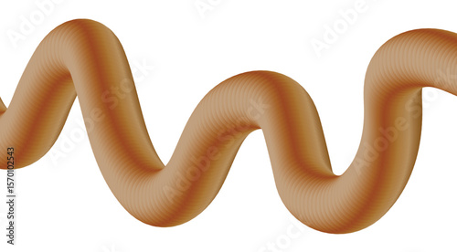 Blend Flowing 3D Brown Abstract Design Background Art Vector Illustration
