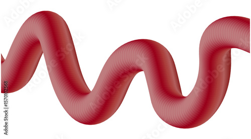 Blend Flowing 3D Maroon Abstract Design Background Art Vector Illustration