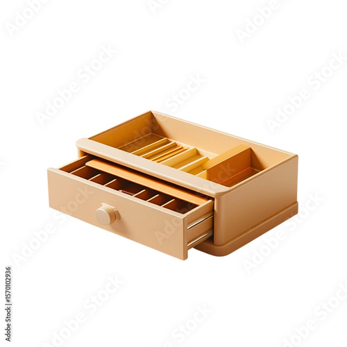 utensil drawer divider,  Modern multifunctional storage organizer with sliding drawer and compartments, stylish design