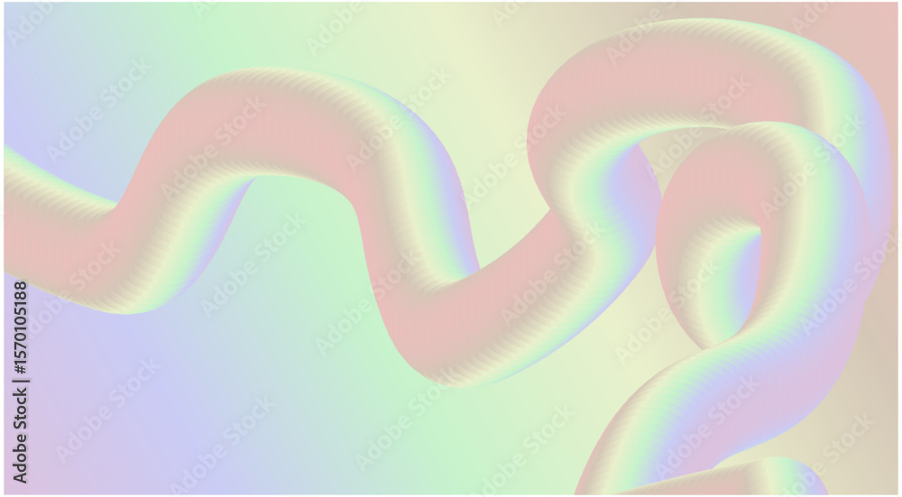 Obraz premium 3D Flowing Blend Gradient Background Abstract Design Art Vector Illustration