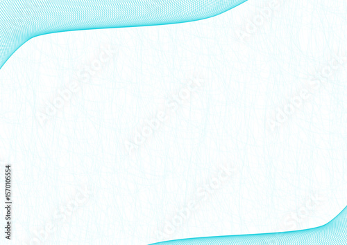 blue background with white paper