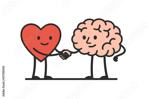 The concept of Heart and Brain represents the internal struggle between emotional feelings and logical reasoning, highlighting the importance of cooperation and equilibrium between the two
