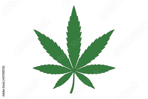 Cannabis leaf weed icon logo symbol sign illustration graphic marijuana vector