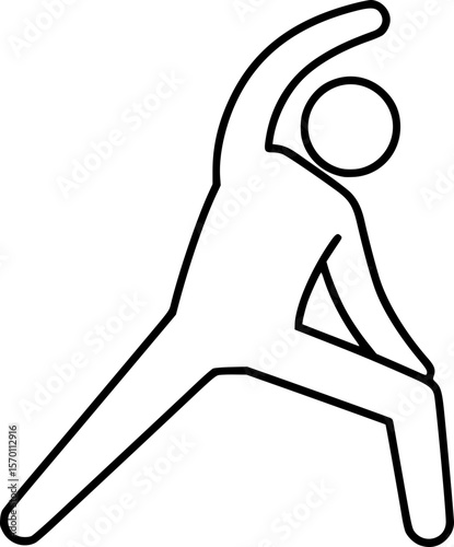 Stretching Exercise Flexibility Outline Icon