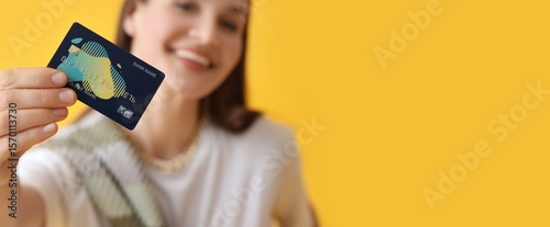 Young woman with credit car...