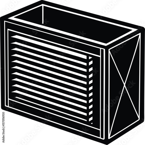 air vent on white background.eps