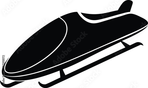 bobsled on white background.eps