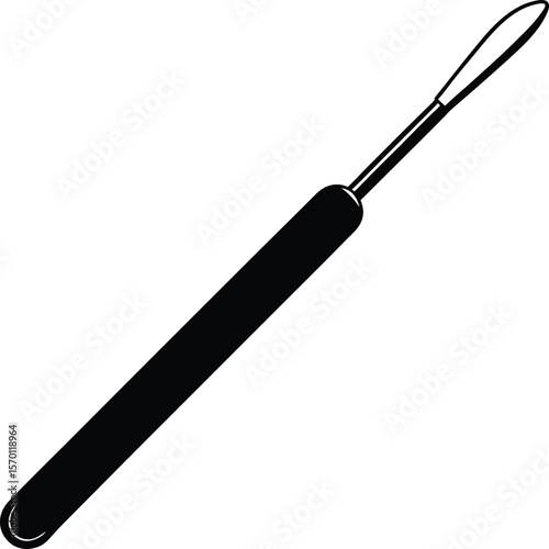 cuticle pusher on white background.eps