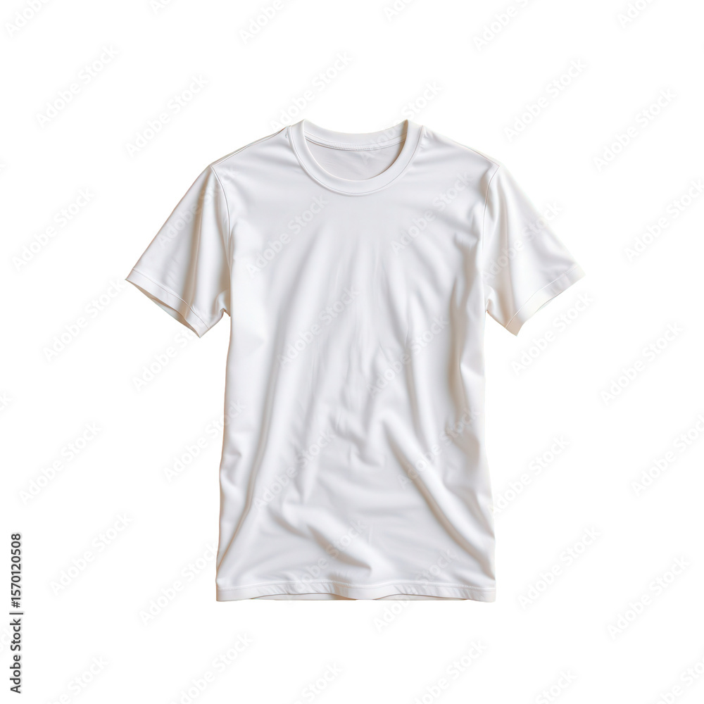 Classic Plain White Short Sleeve T-Shirt on a Transparent Background for Apparel Mockups and Fashion Projects Classic Plain White Short Sleeve T-Shirt on a Transparent Background for Apparel Mockups and Fashion Projects