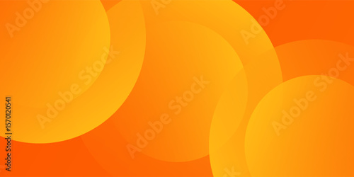 Abstract orange background with circles. Vector illustration. Eps.10