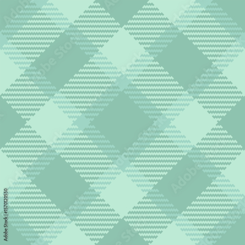 Subtle plaid pattern with a soothing green color palette. Ideal background or design element for textiles, branding, or digital artwork requiring soft, textured vibes.