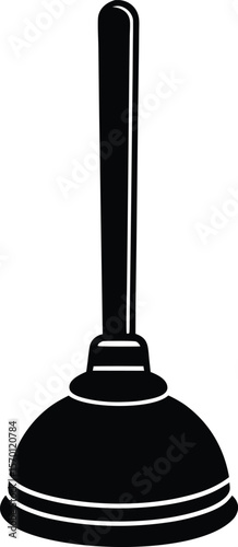 plunger on white background.eps