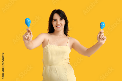 Beautiful happy young woman...