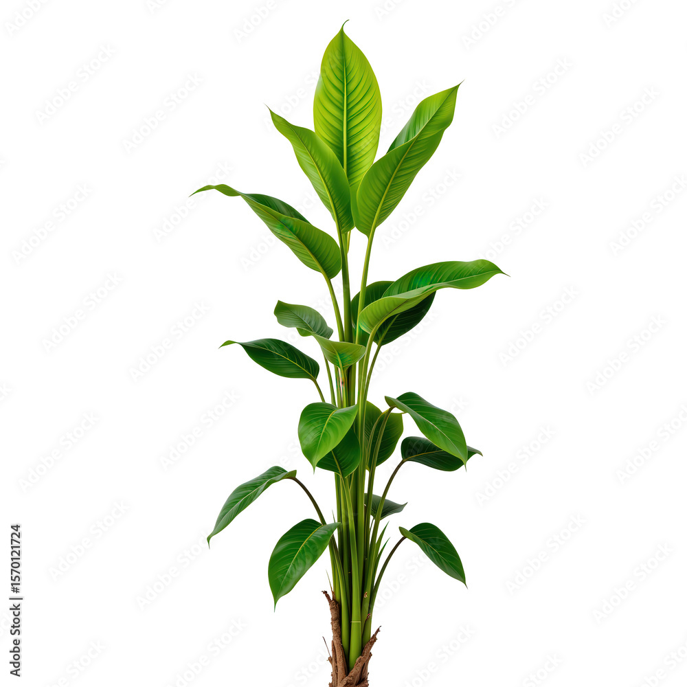 Obraz premium Lush Green Indoor Plant with Vibrant Leaves Perfect for Home or Office Decoration and Natural Aesthetics