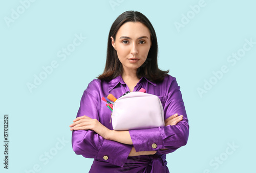Beautiful young woman with ...