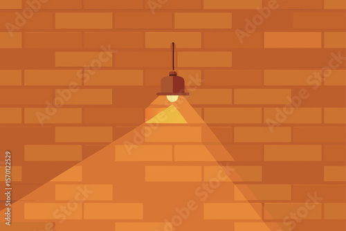 Textured Wall with Warm Light Cast