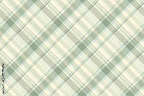 Classic plaid pattern with soft pastel greens and creams. A versatile and seamless texture, perfect for backgrounds, textiles, or design elements. Adds a calm  comforting touch.