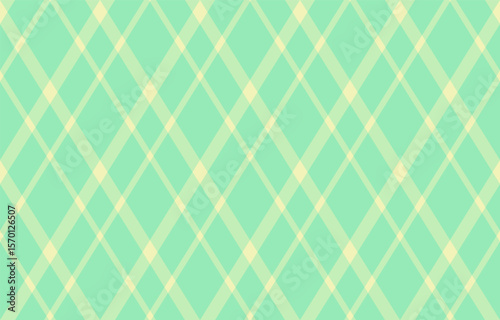 Elegant pastel green and pale yellow diagonal plaid pattern.  Perfect for backgrounds, textiles, or website design.