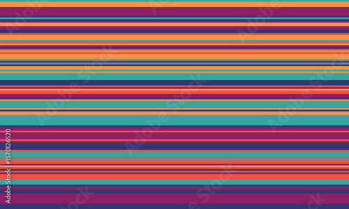 Vibrant horizontal stripes in sunset hues create a dynamic, modern background.  Perfect for websites, textiles, packaging, or any project needing a bold, energetic aesthetic.