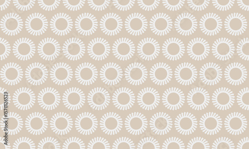 Elegant beige and white sunburst pattern.  Perfect for backgrounds, textiles, or website design.  Subtle, calming aesthetic evokes feelings of warmth and optimism.
