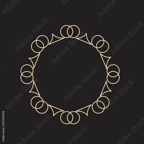 ornamental floral design a classic black and white floral design element featuring elegant, curved leaves and intricate detailing. perfect for use in decorative borders, logos