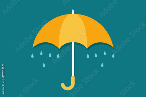 Umbrella in Rain Strength in Hard Times