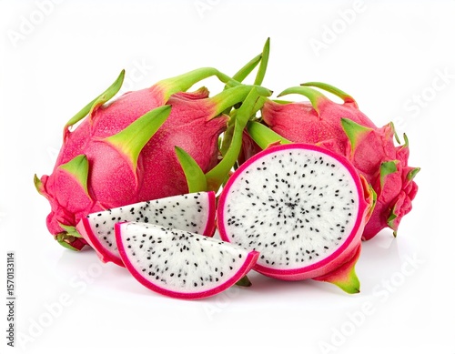 Dragon fruit, fresh slices
