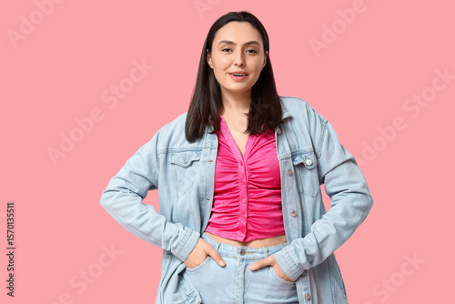 Beautiful young happy woman...