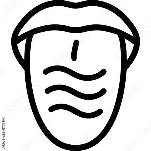 Mild taste outline icon vector