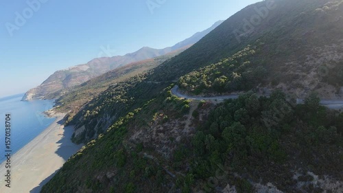 vers la plage de Nonza - Cap Corse , Haute Corse