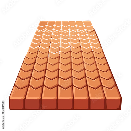 Seamless Rooftop Tile Pattern Background for Architecture or Home Improvement Projects