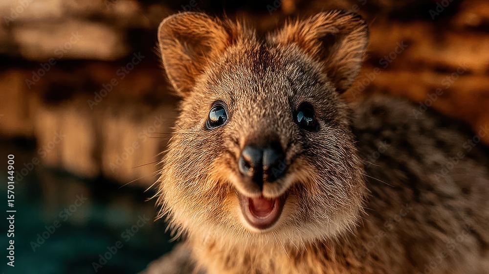 Fototapeta premium Happy Wallaby Portrait