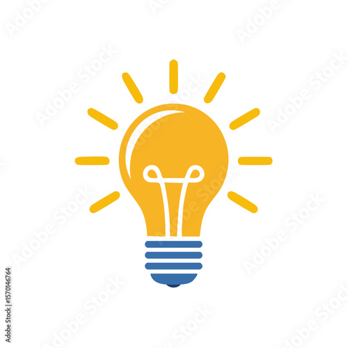 Illuminated lightbulb idea illustration on black background brightens creativity and innovative thinking symbolizing inspiration