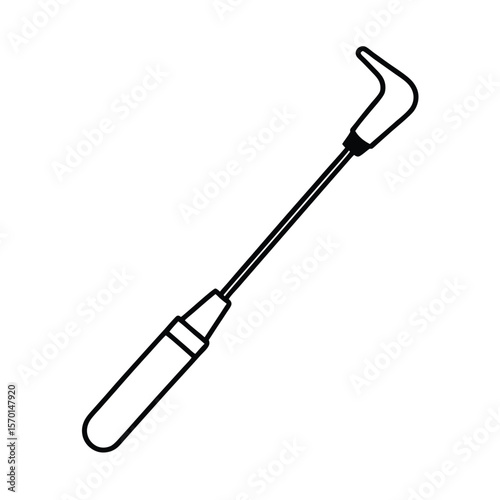 Otoscope specula disposable tips ENT tool line art Vector illustration