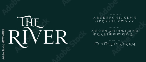 River  alphabet small letter logo design