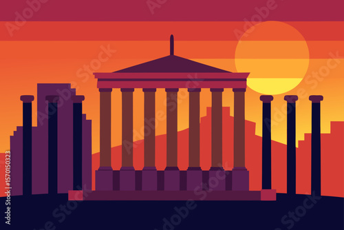 Ancient Roman Forum a Historic Landmark in Rome